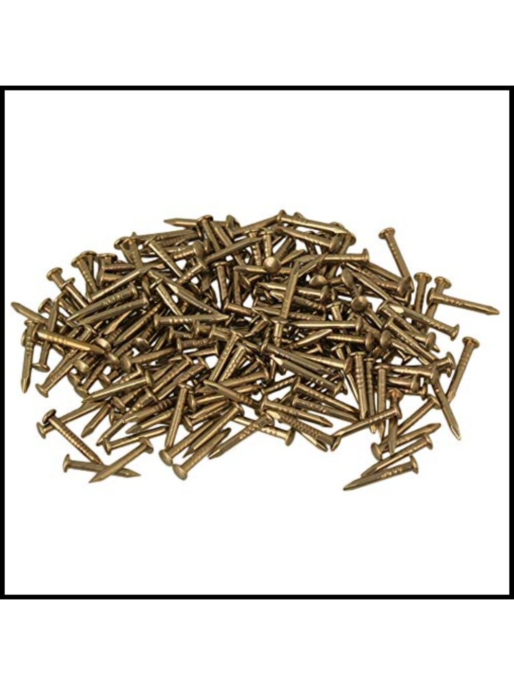 Vintage Furniture Round Head Pointed Pin Copper Brass Miniature Nails Pack of